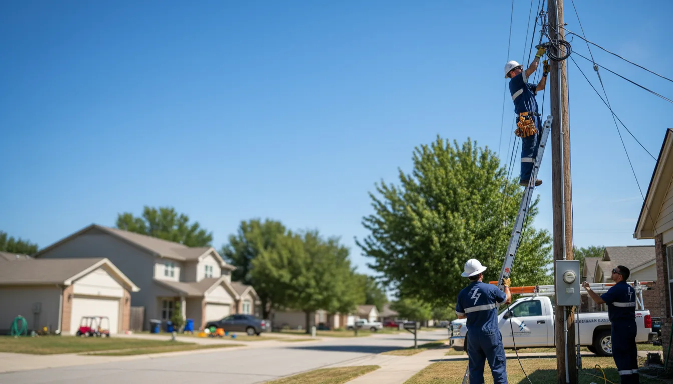 Residential electrician providing installation services in Guttenberg, IA
